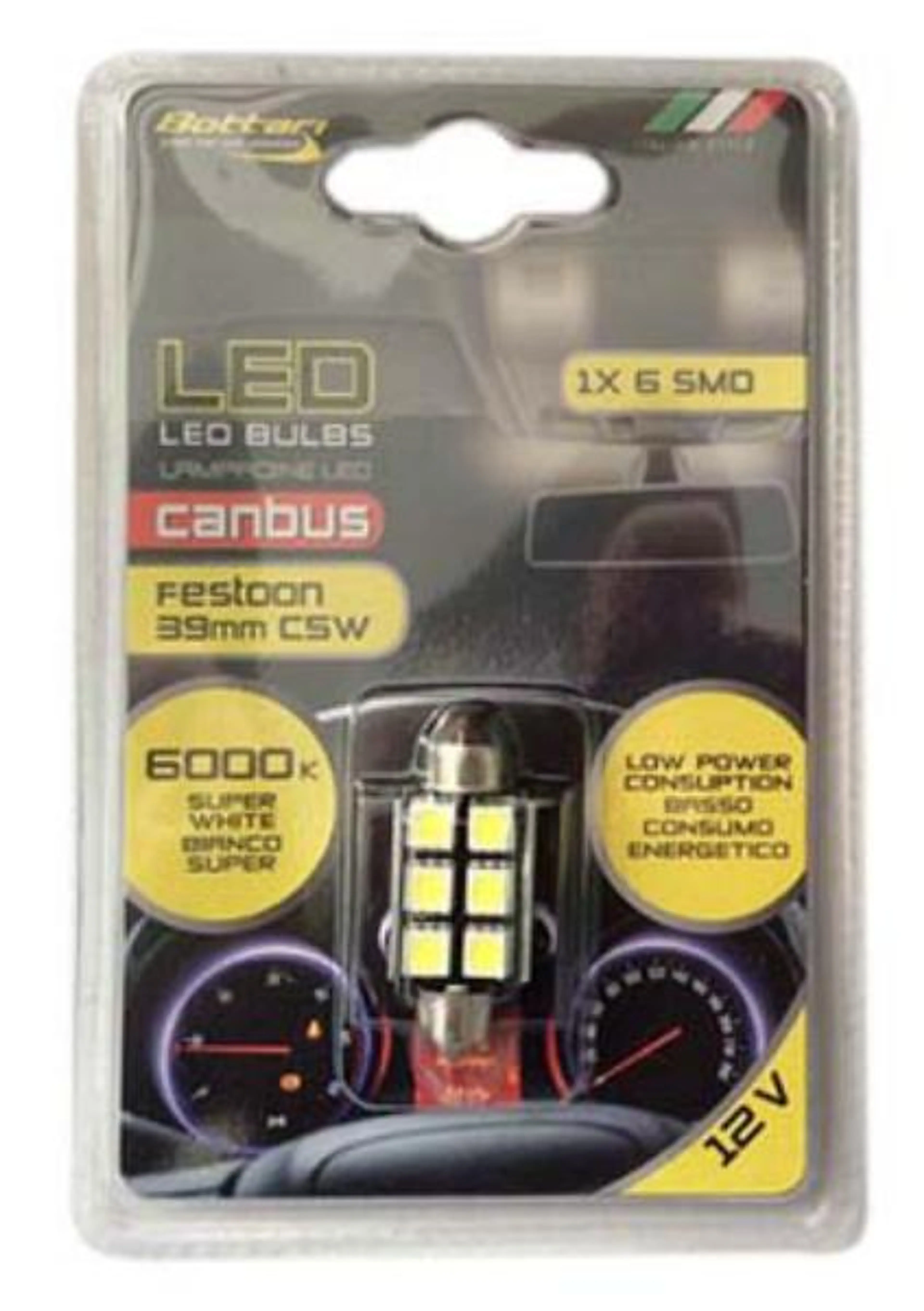 LAMPARA LED T11CANBUS 6SMD 2PZAS