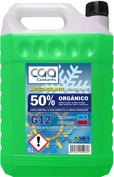 ANTICONGELANTE 50% VERDE 5L. (D)