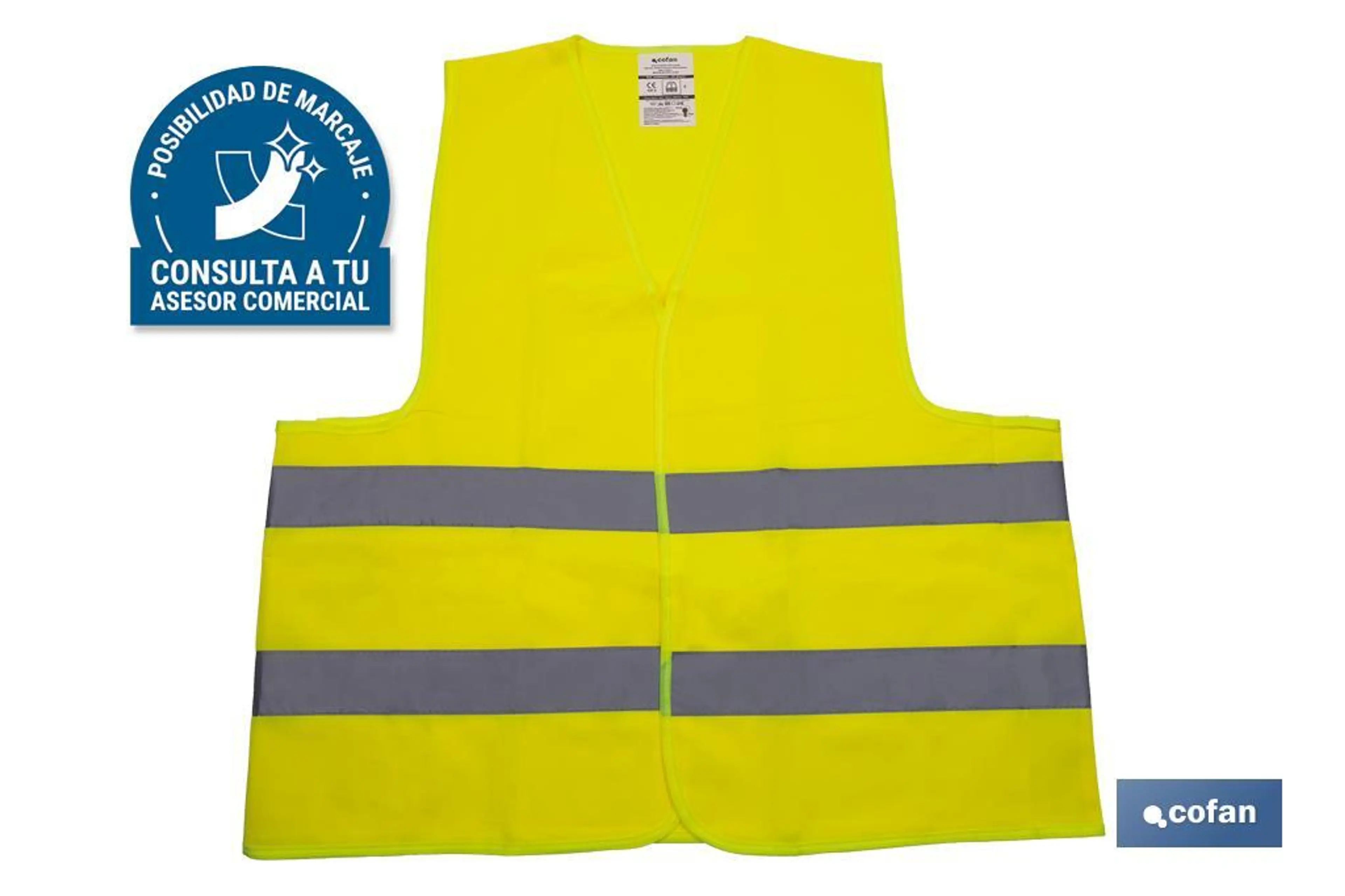 CHALECO AMARILLO TALLA "L" , "XXL"