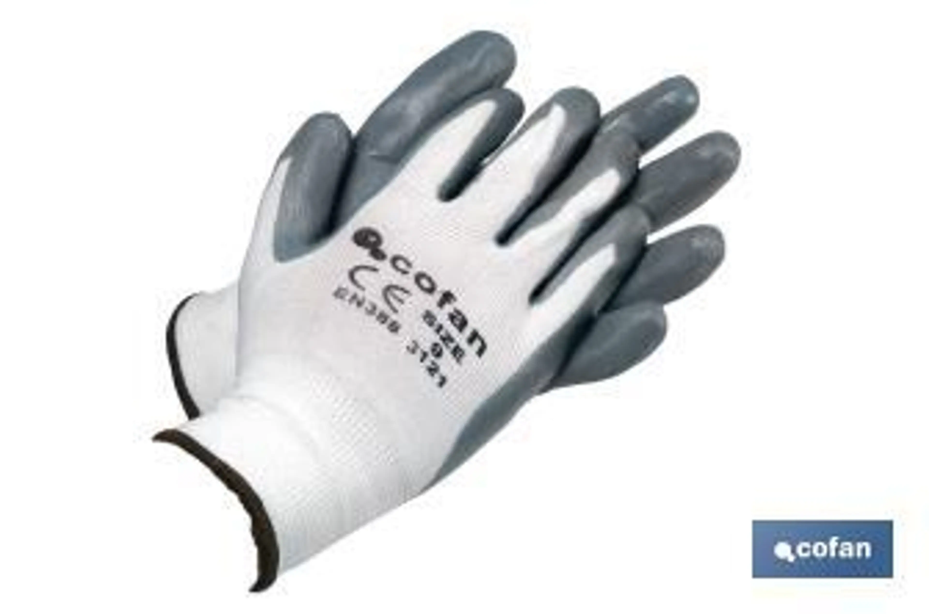 ++GUANTES POLIESTER C/BLANCO T10
