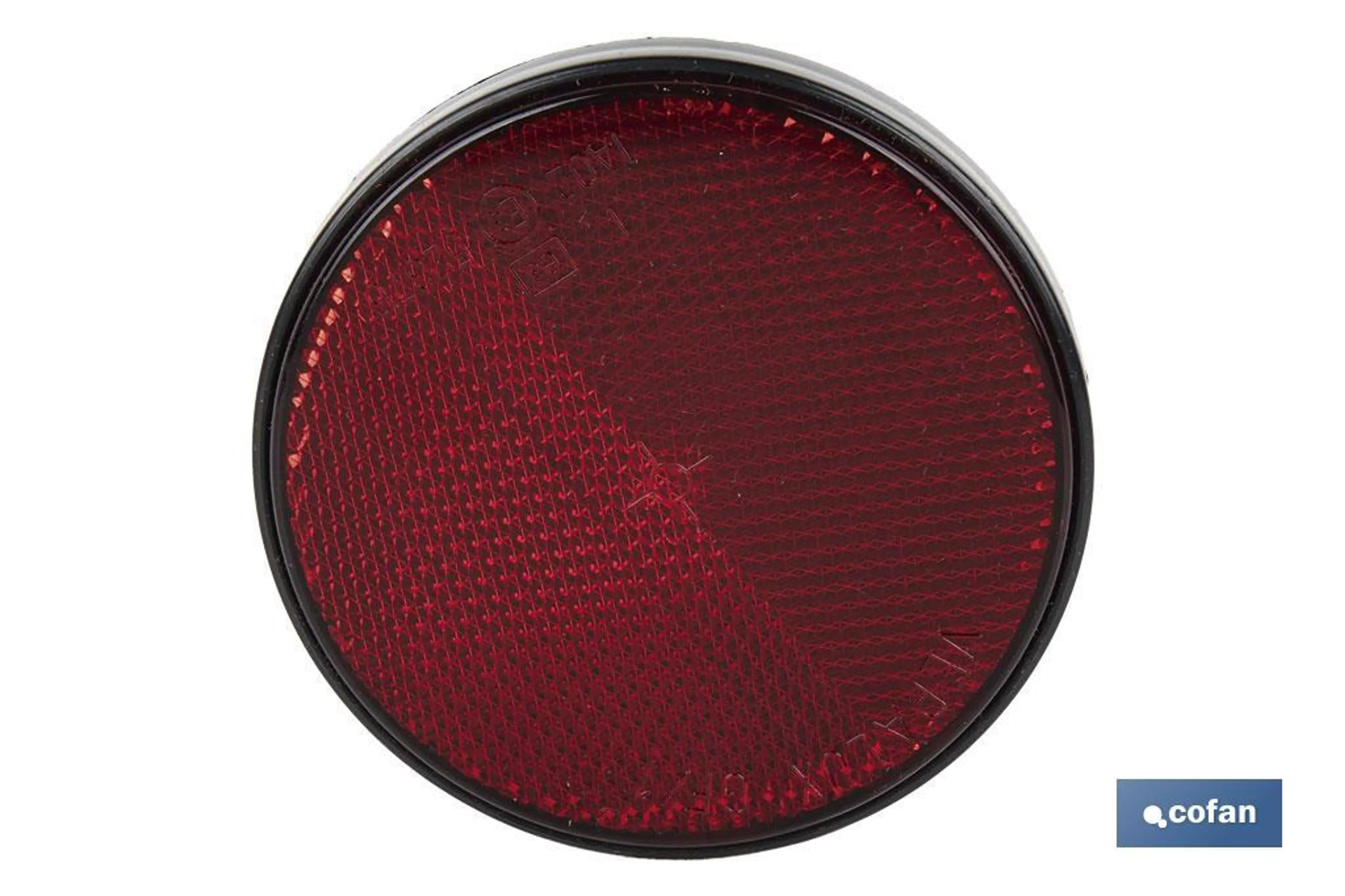 CATADIOPTRICO ROJO 80MM C/TORNILLO