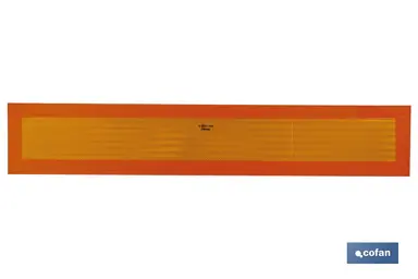 PLACA V-6 VEHICULOS CORTA 565X200MM