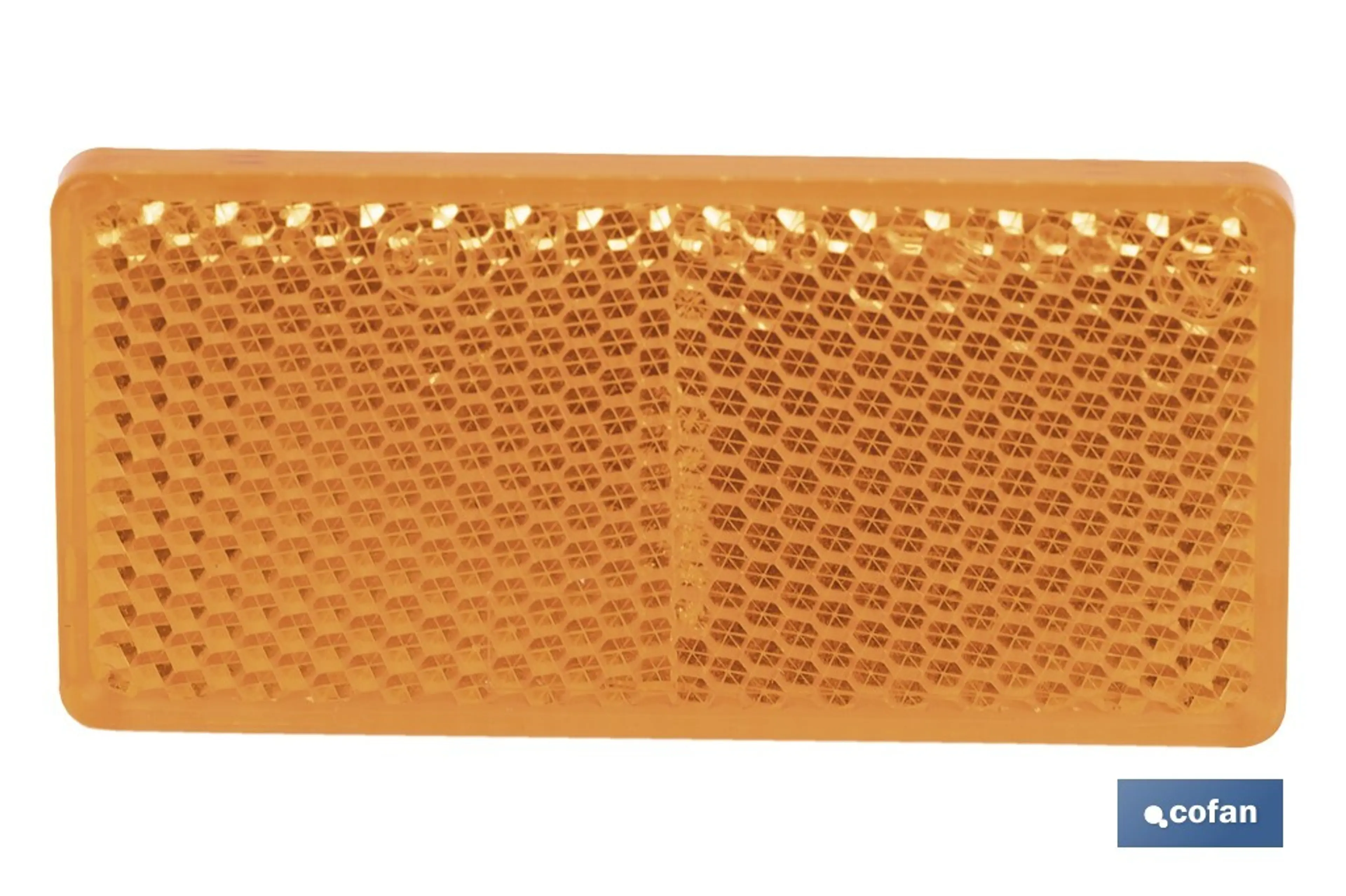 CATADIOPTRICO AMBAR 71X35MM ADHESIV