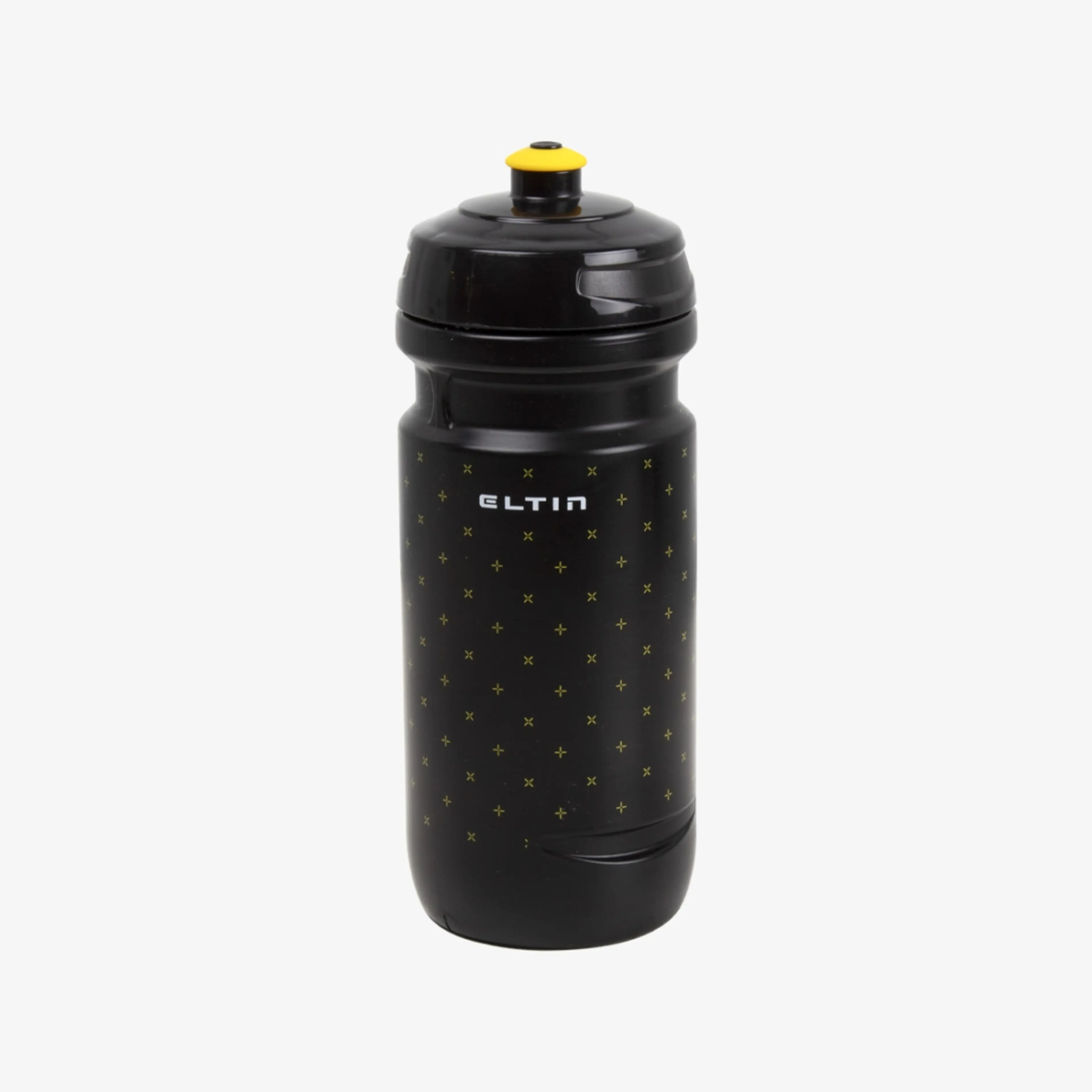 BIDON CICLISMO 600ML NEGRO / AMARIL