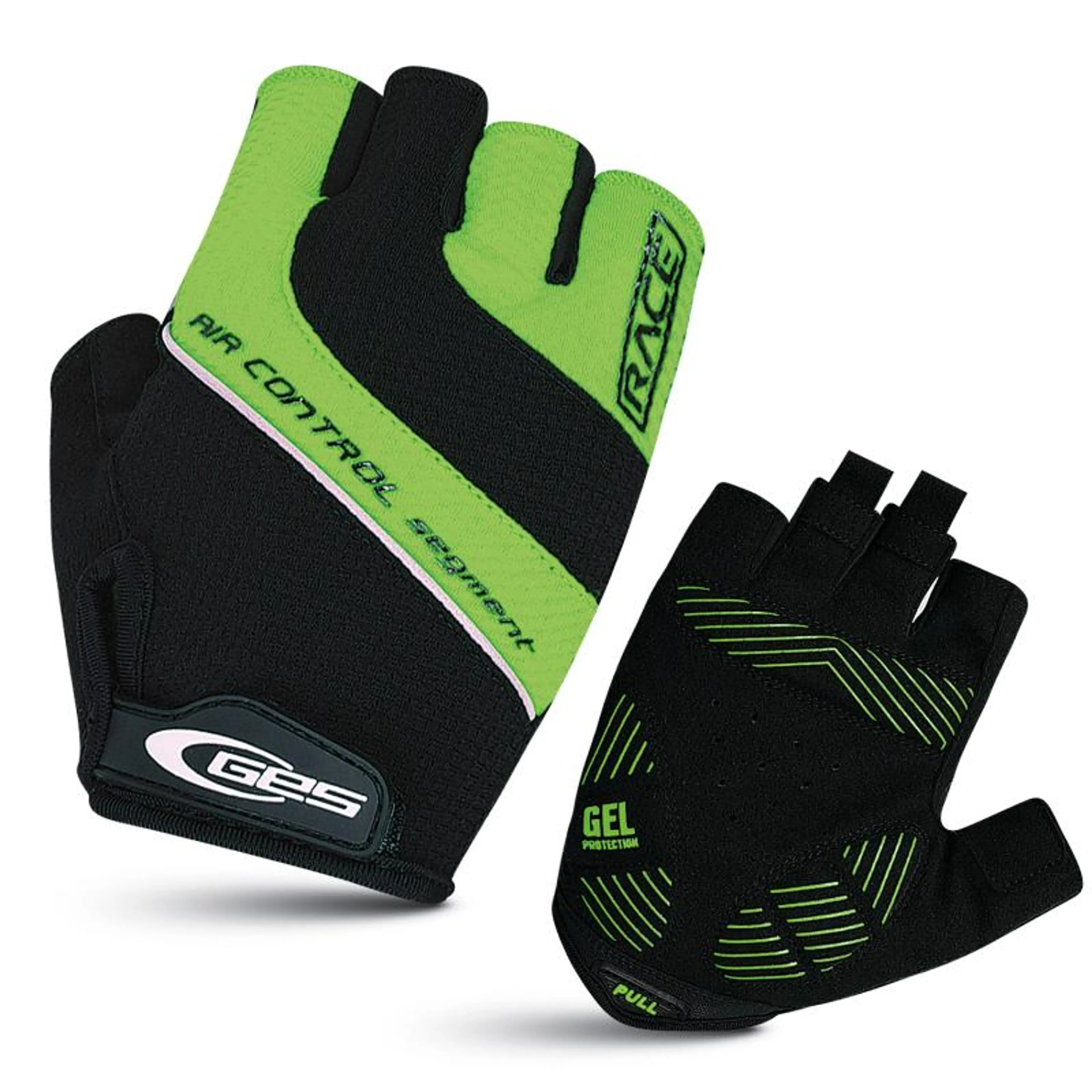 GUANTES RACE VERDE / NEGRO