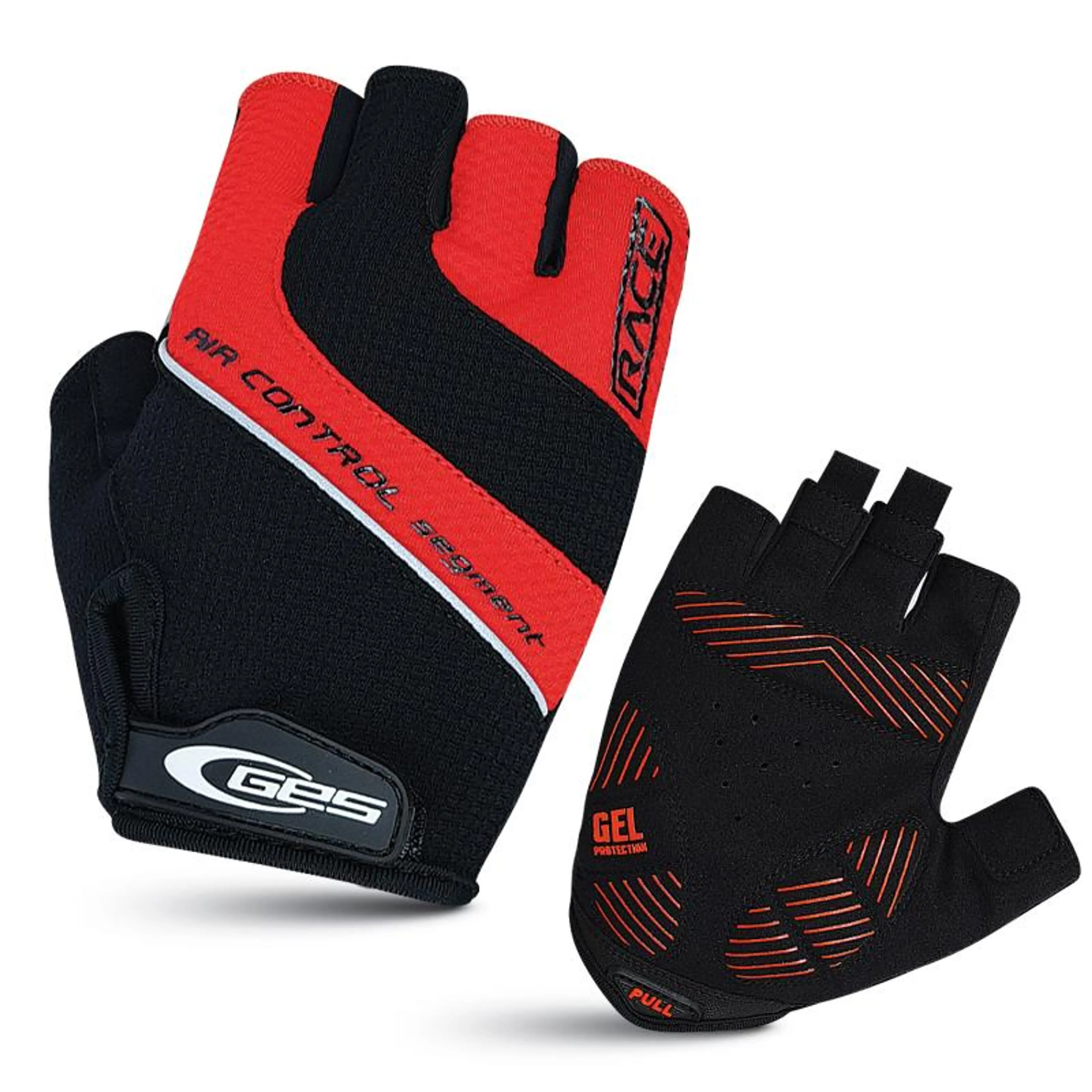 GUANTES RACE ROJO / NEGRO T-L