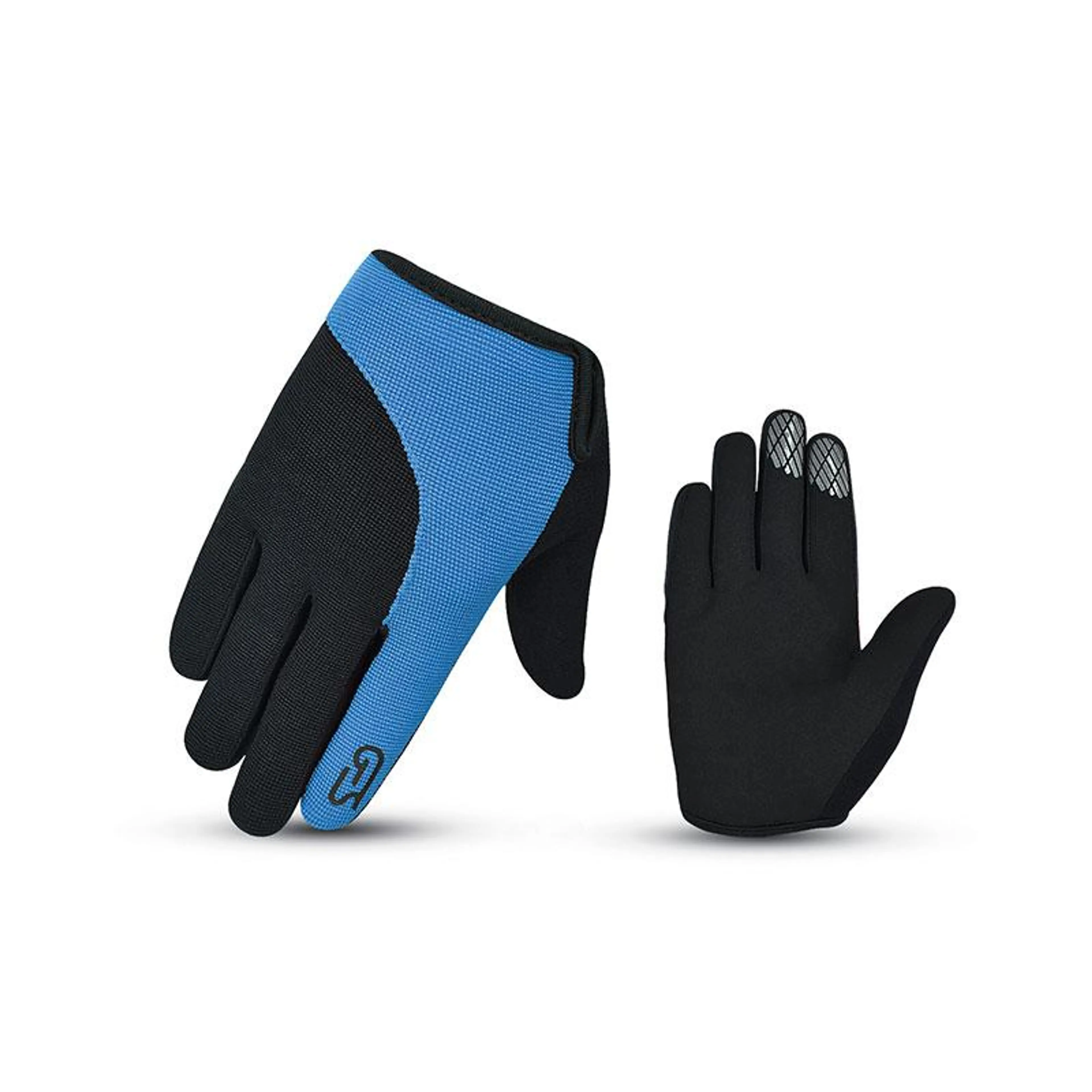 GUANTES NIÑO LARGO MENACE AZUL/NEGR