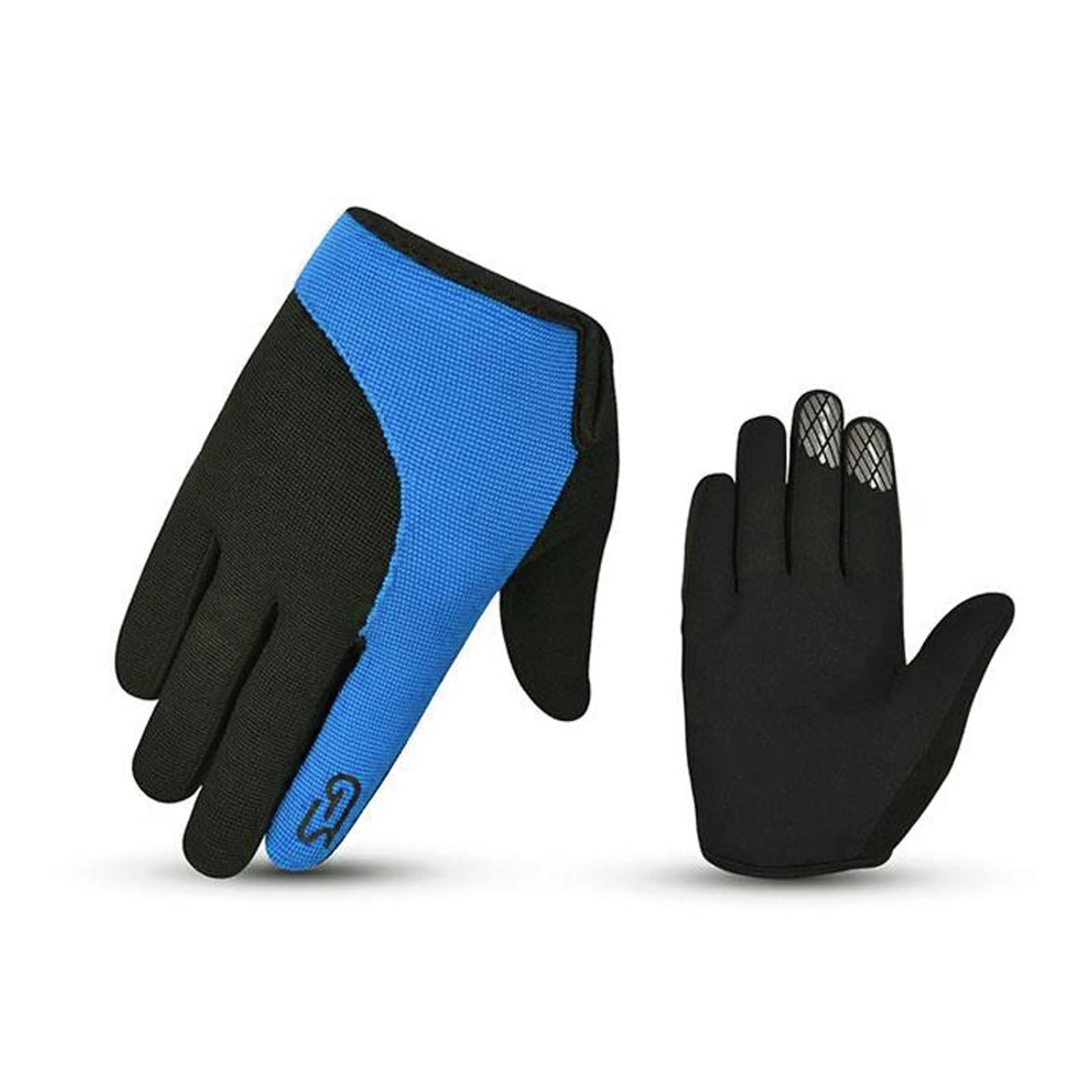 GUANTES NIÑO LARGO MENACE AZUL/NEGR