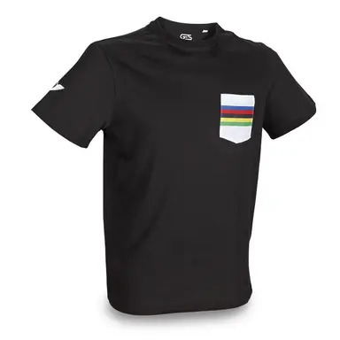 CAMISETA NEGRA ARCO IRIS T-M