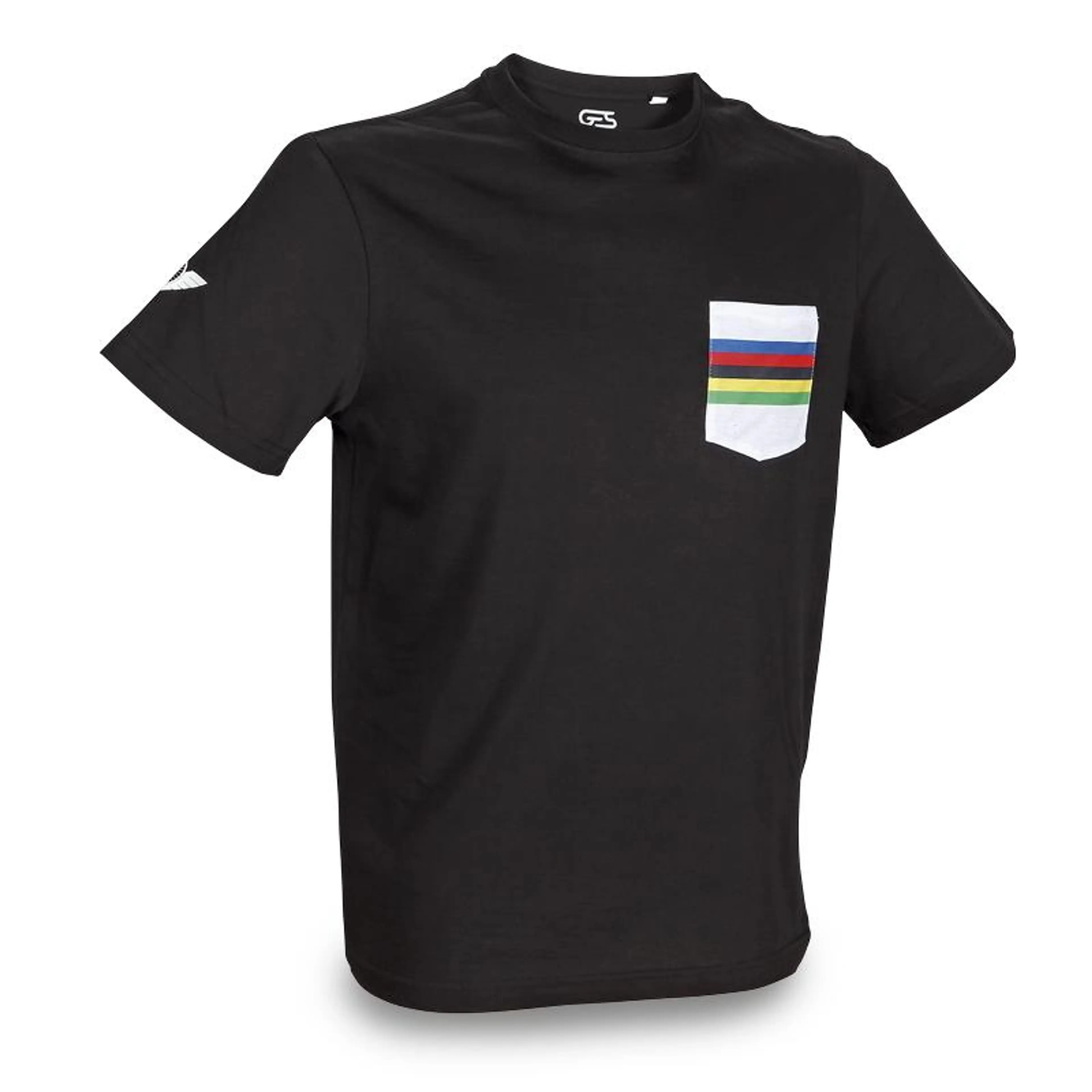 CAMISETA NEGRA ARCO IRIS T-M