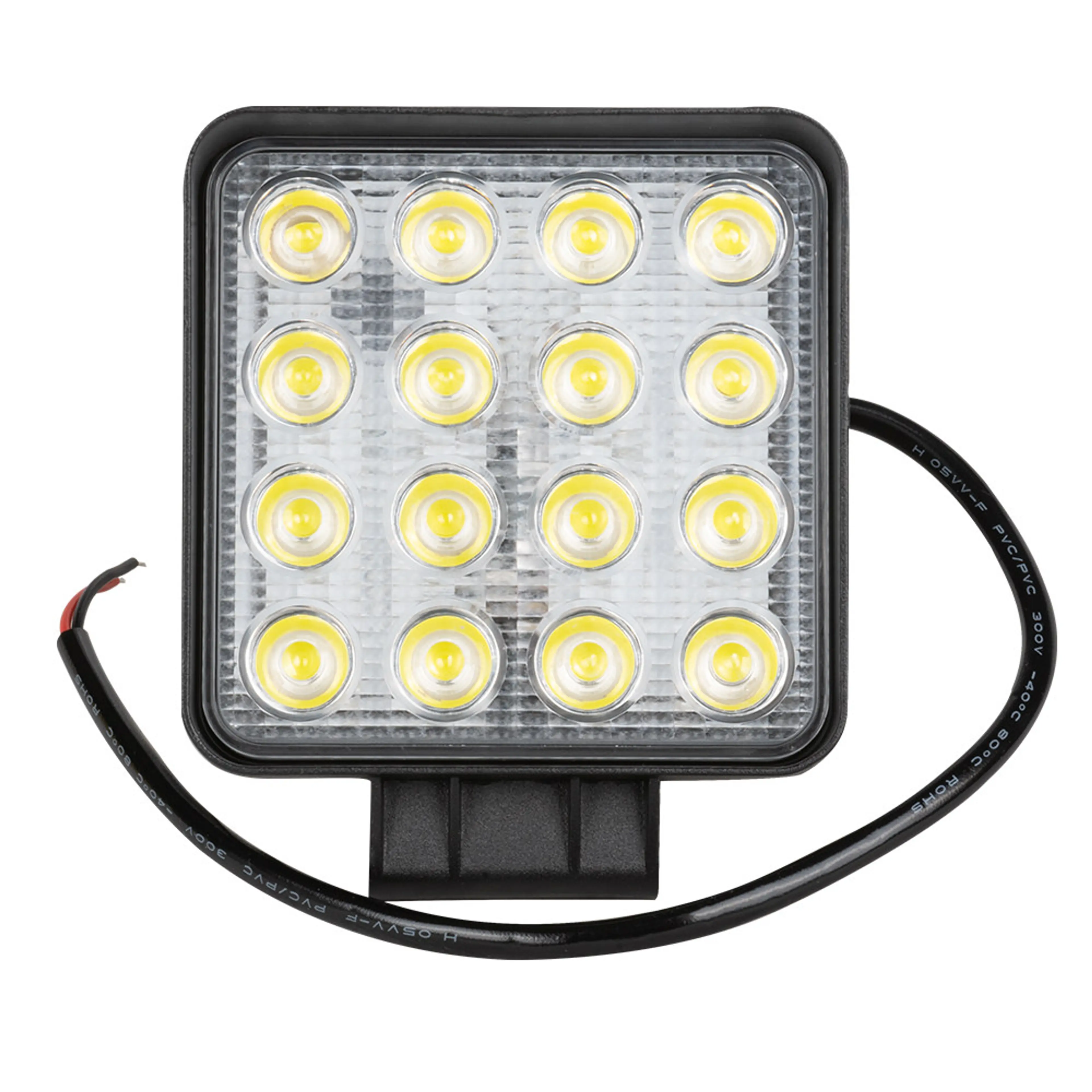 FARO DE TRABAJO 16 LEDS 48W CUADRAD