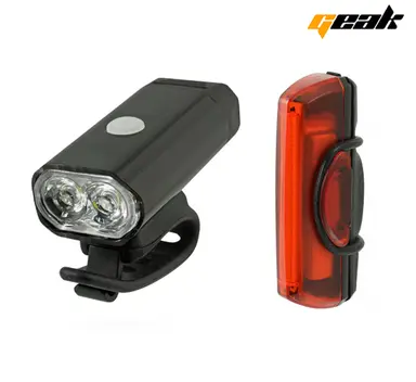 JGO LUCES DEL/TRA USB 400LUMENS