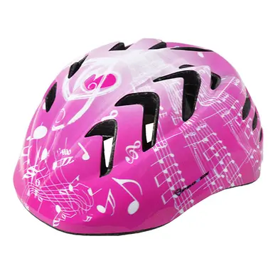 CASCO INFANTIL ROSA MUSICA