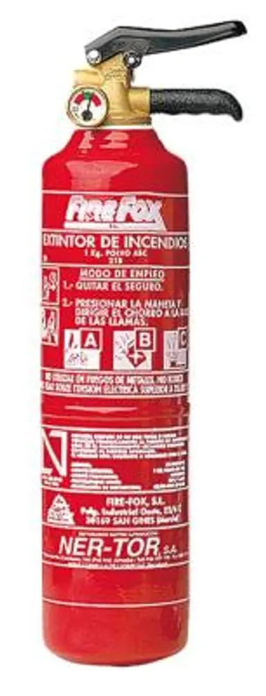 EXTINTOR POLVO 1KG CON SOPORTE