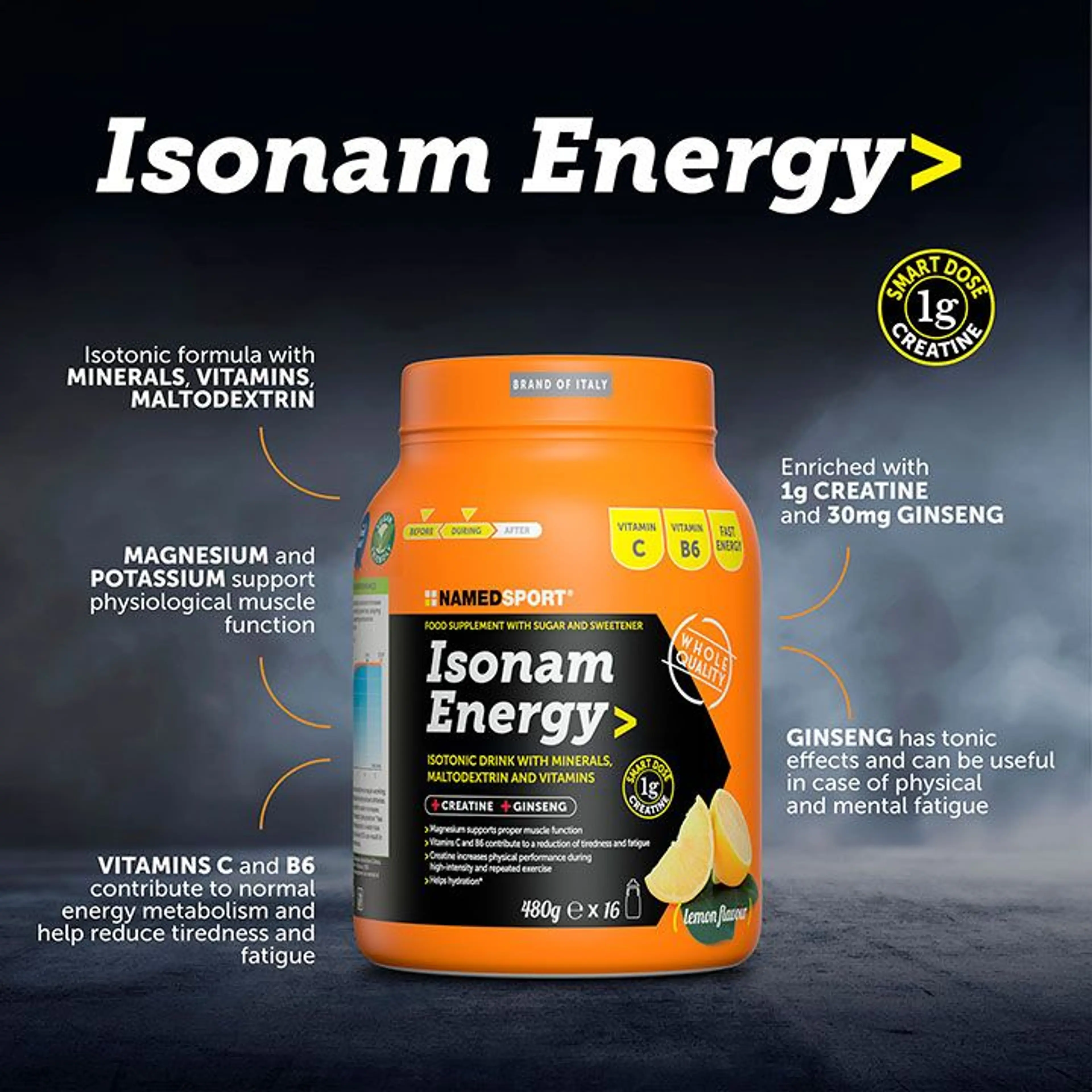 BOTE SALES ENERGY LEMON 480G