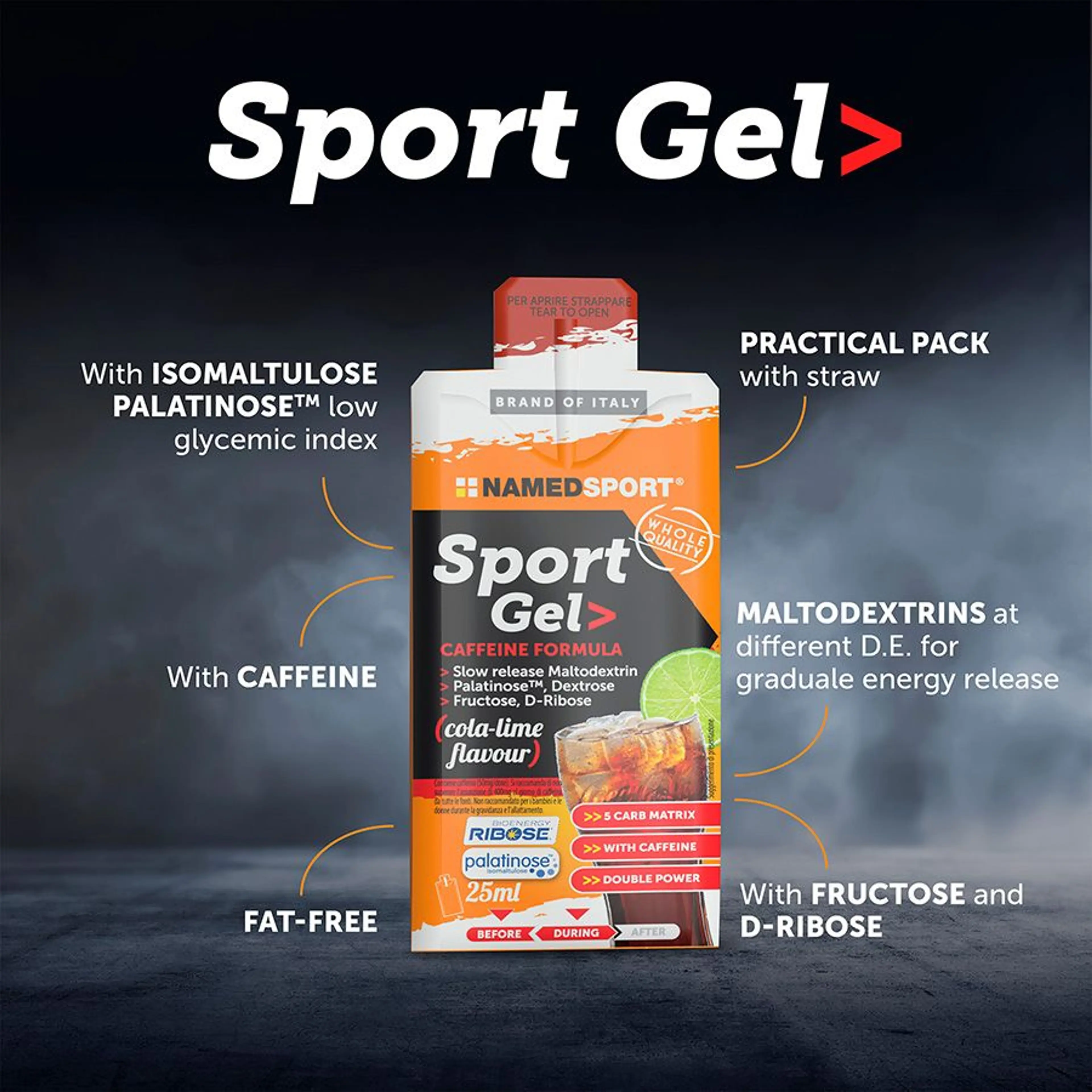 GEL NAMED SPORT COLA LIMA 25ML