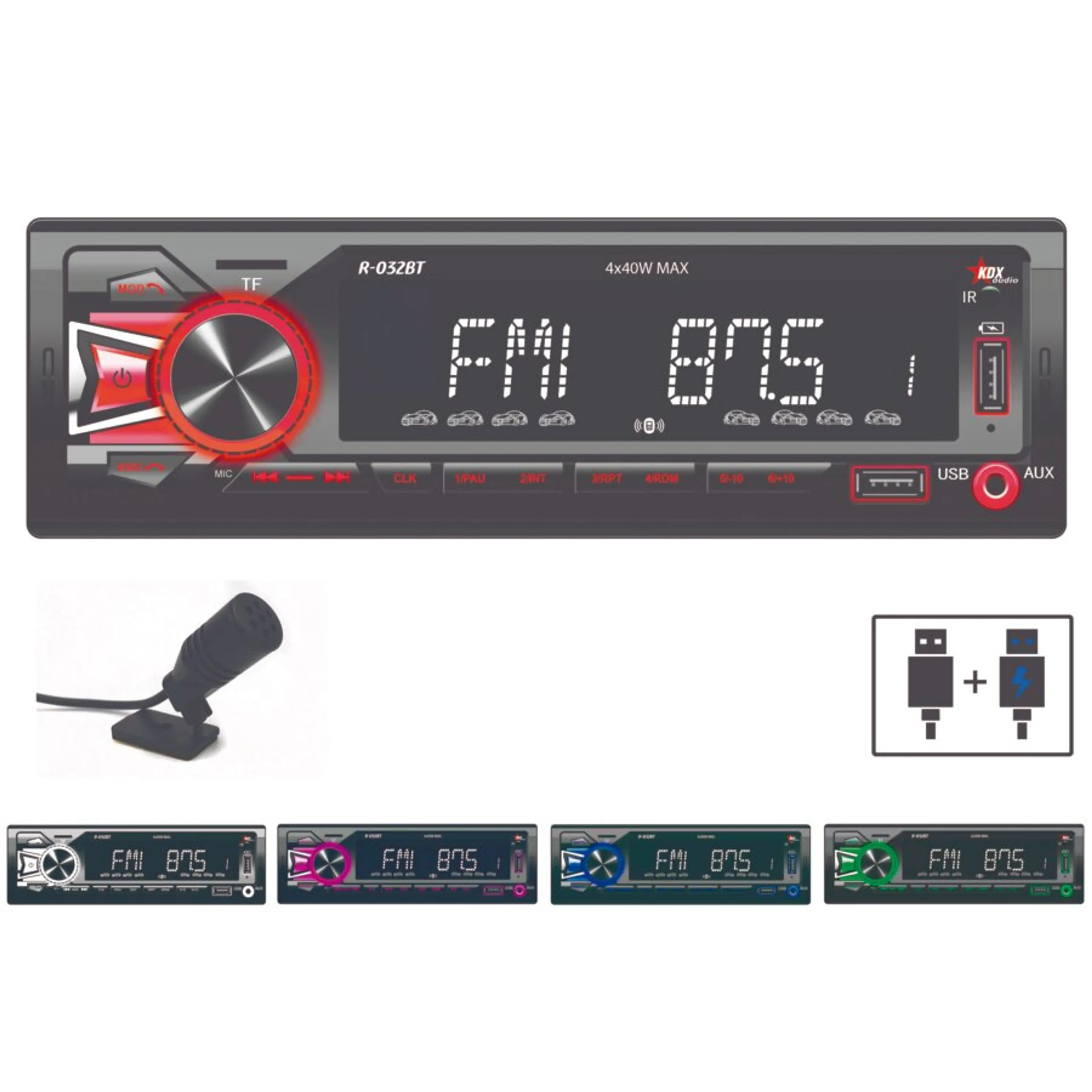 AUTO RADIO BT/2USB/SD/AUX 4X40W