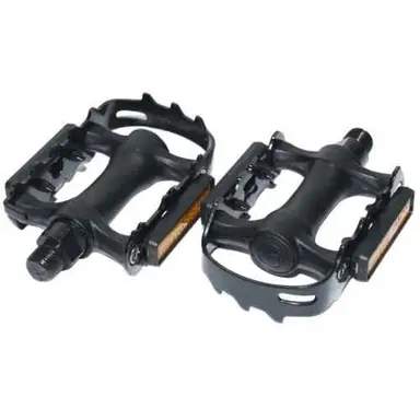PEDALES BTT ALUMINIO/FIBRA NEGRO