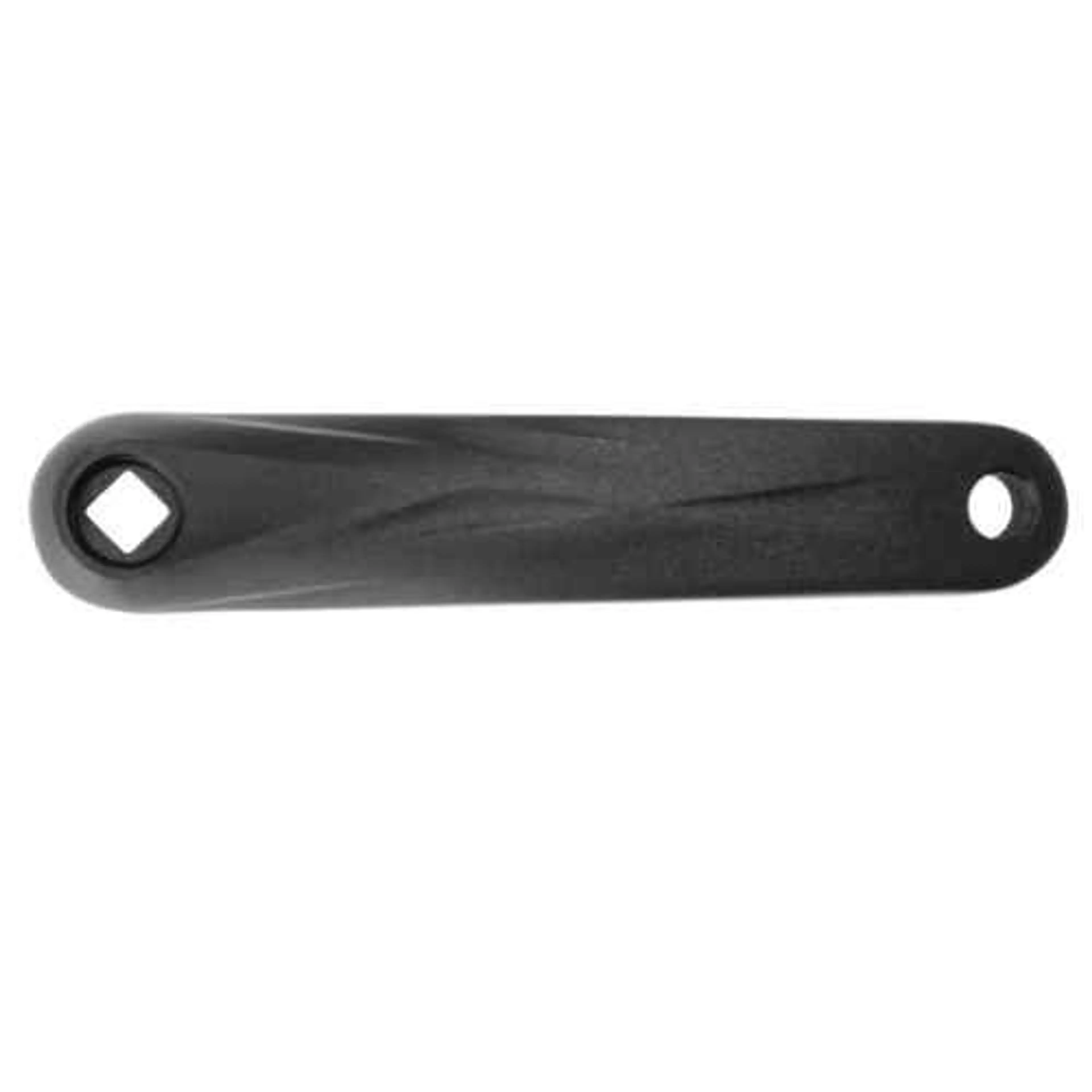 BIELA IZQUIERDA ALUMINIO 175MM ROMBO NEGRA
