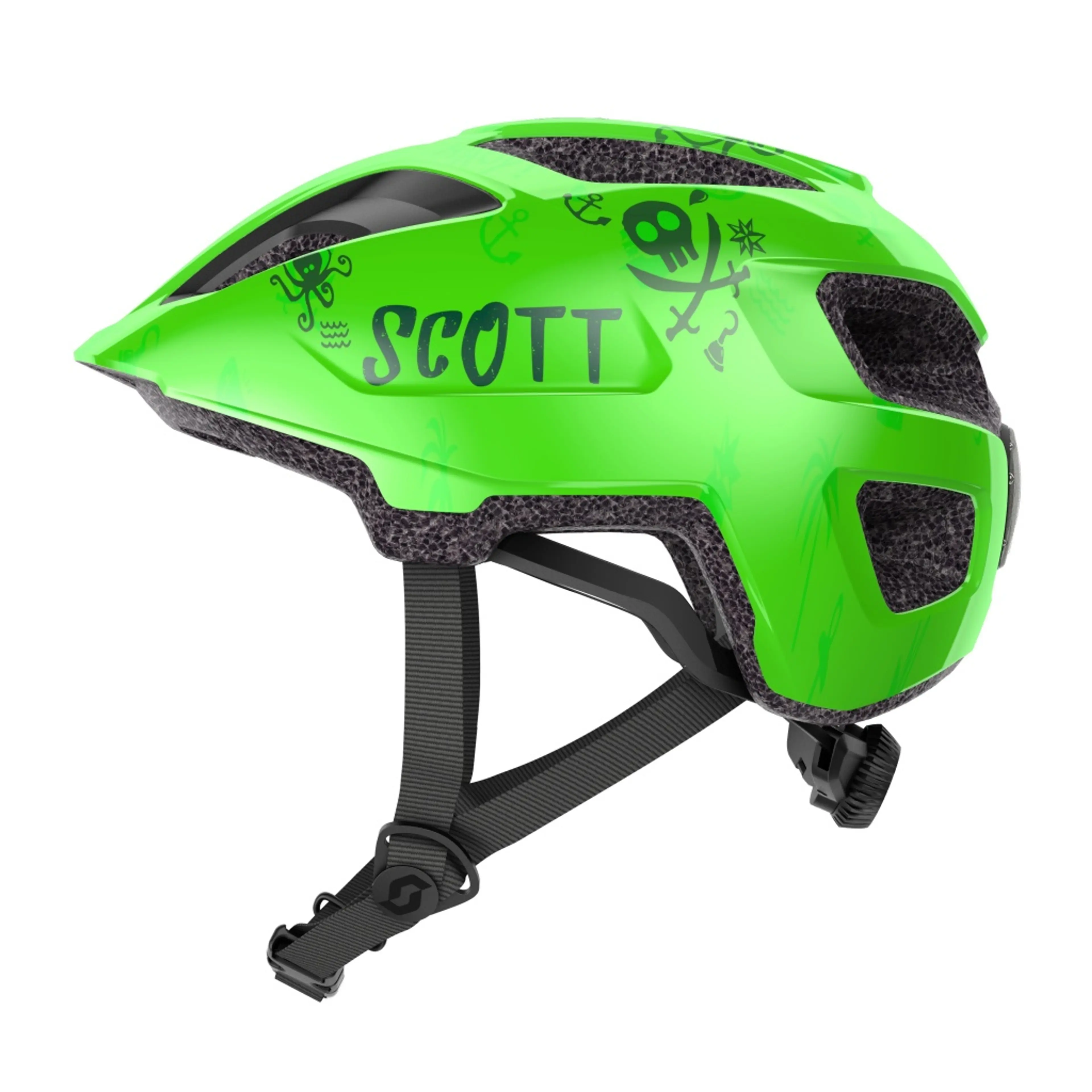 CASCO SPUNTO KID VERDE FLUOR