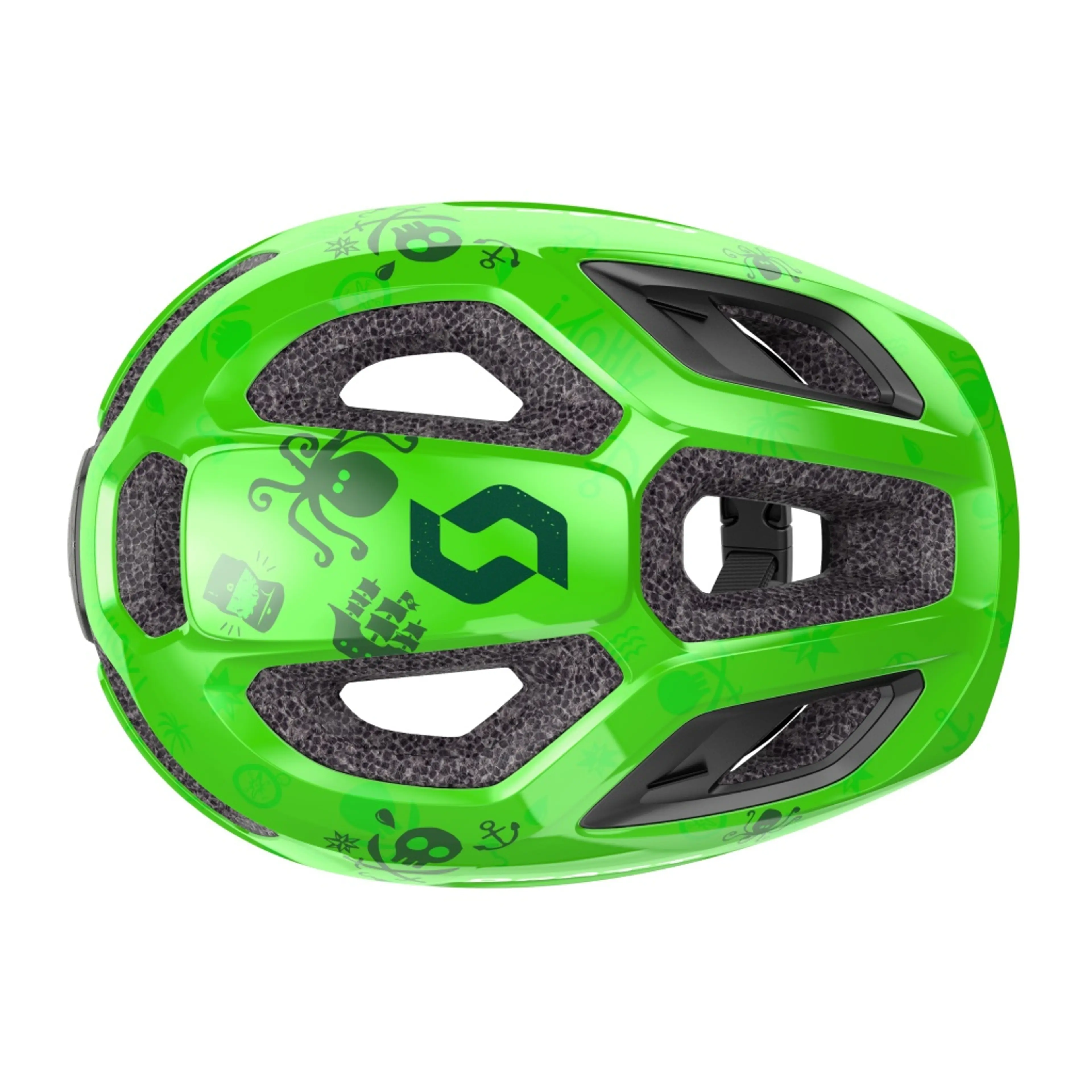 CASCO SPUNTO KID VERDE FLUOR